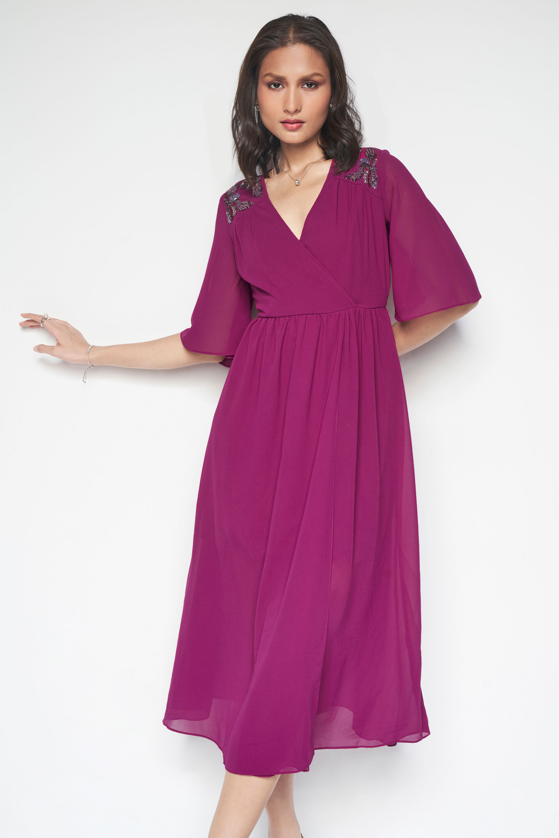 Wine O&rsquo;Clock Dress, Wine, image 1